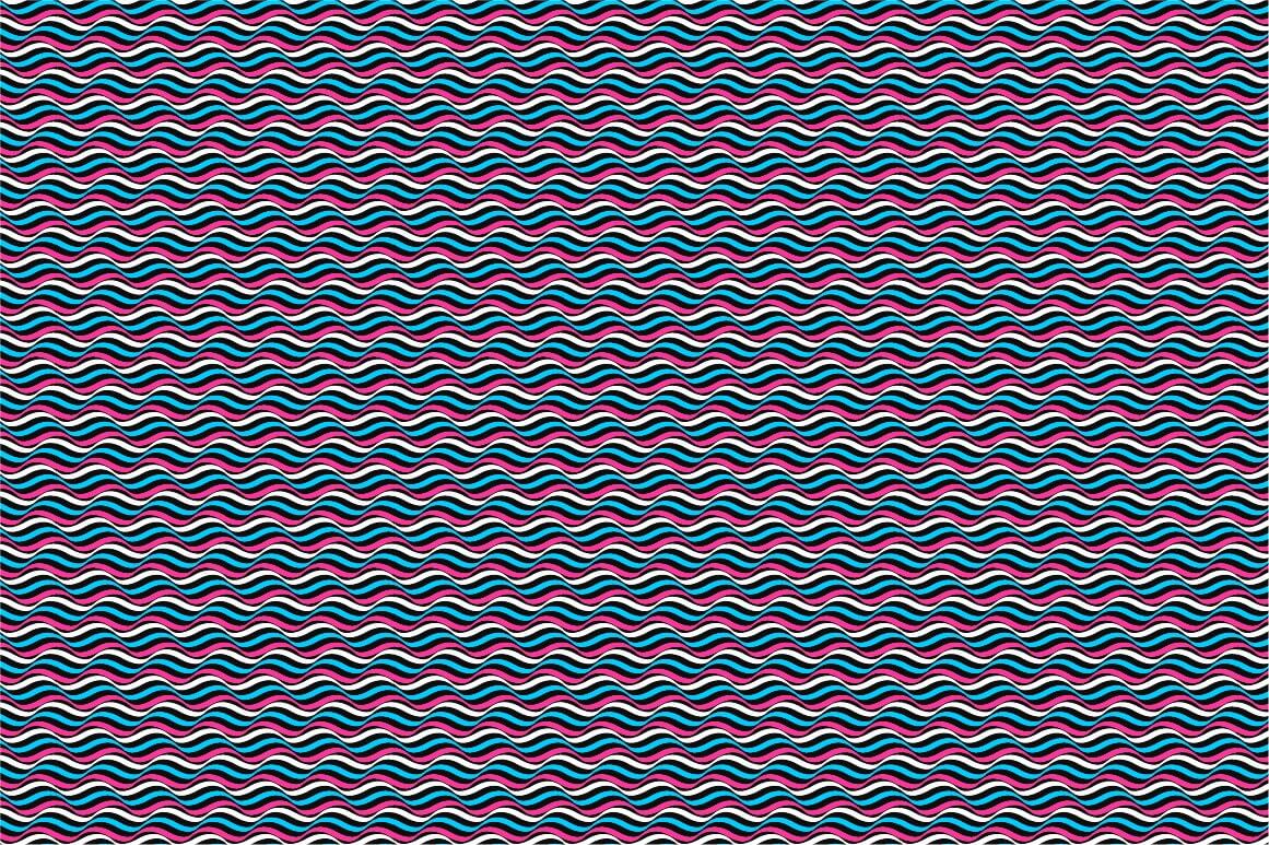 Colored seamless wavy lines.