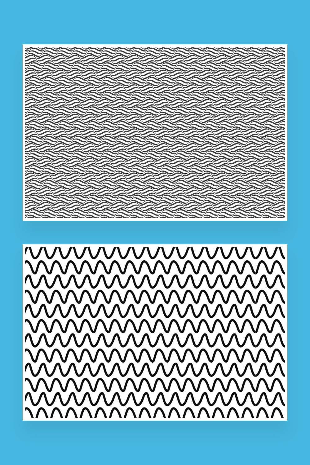 Two types of zigzag seamless patterns.