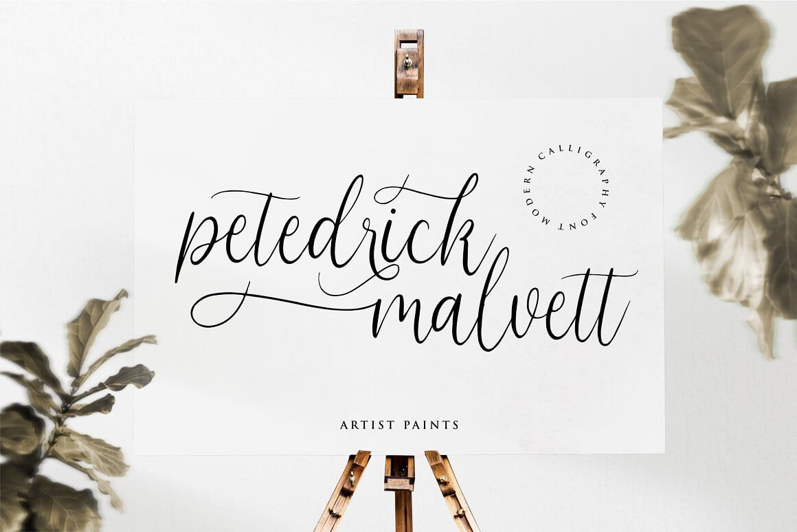 Inscription on White: Petedrick Malvett.