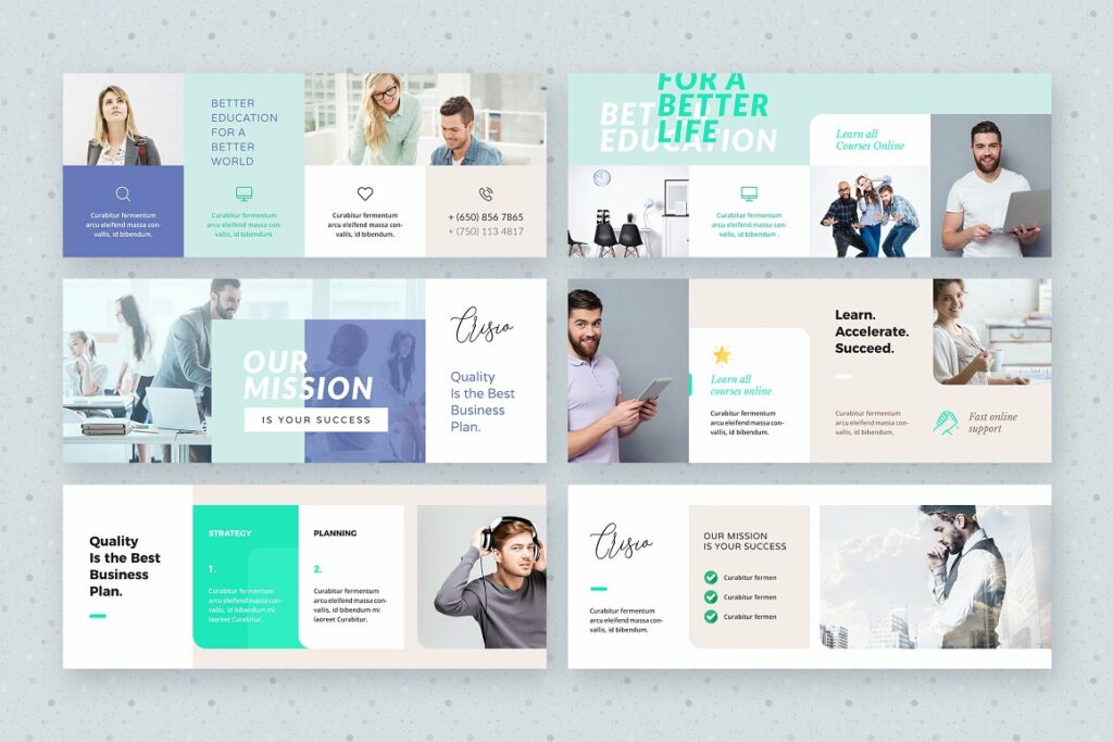 Modern Facebook Cover Pack - Canva – MasterBundles