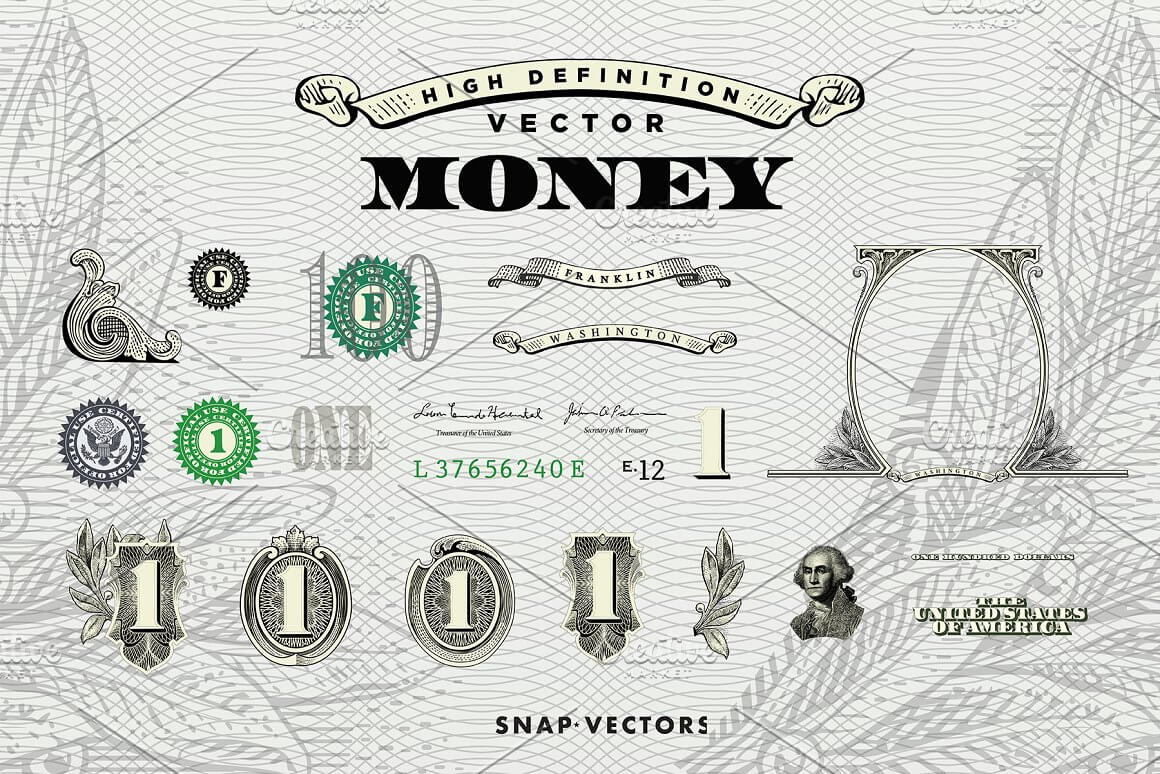 Vectors Images Money Elements Preview.