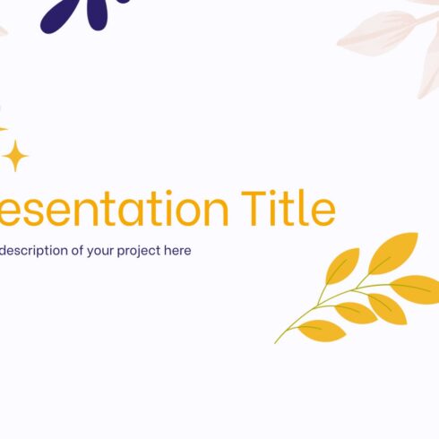 Free Yellow Spring Powerpoint Template | Master Bundles