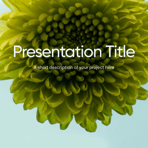 Green Spring Powerpoint Template Free | Master Bundles