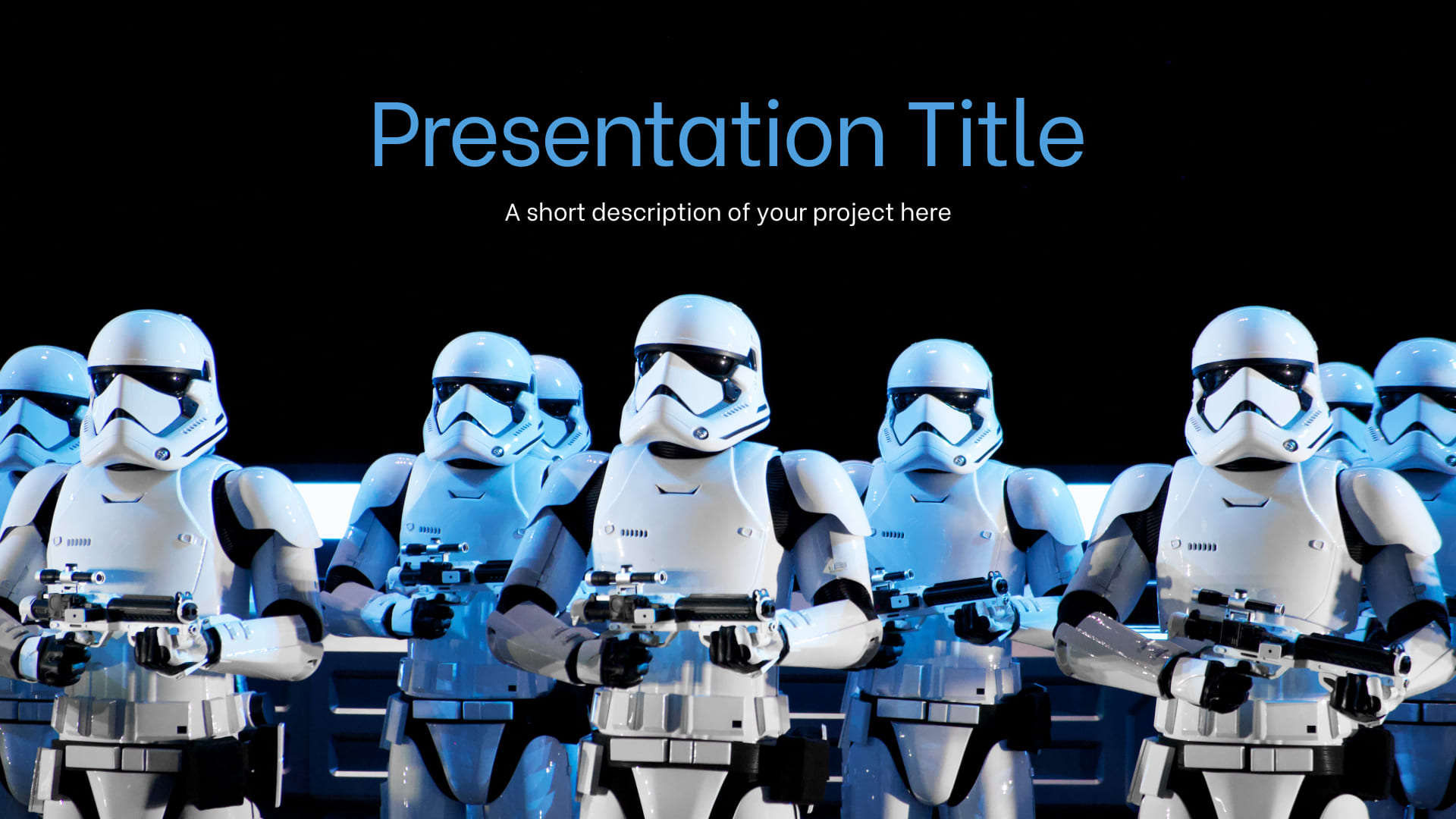 Template title page for Starwars.