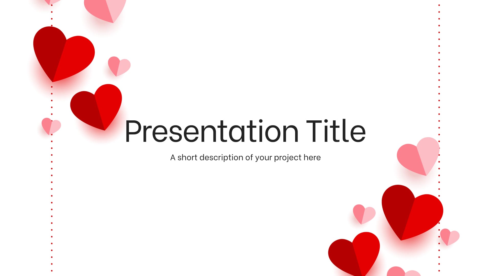 Title page of the set of presentations.