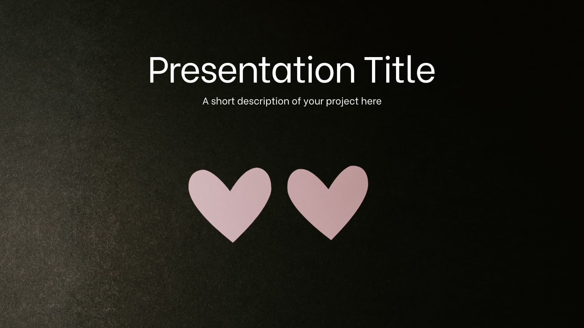 Title page of presentation slides.