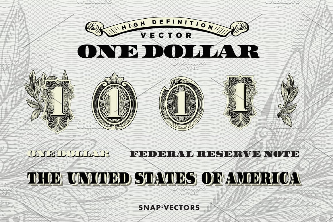 One Dollar - Federal Reserve Note.