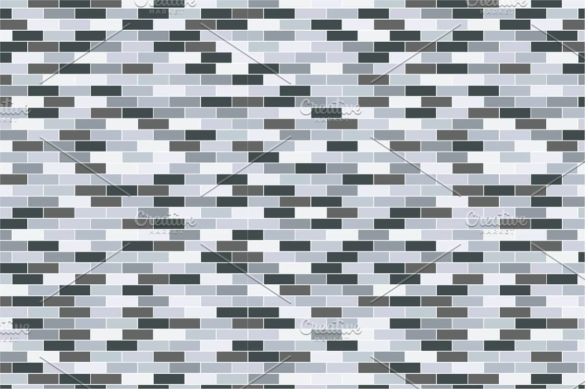 Dark gray and green Seamless Texture of Mosaic Walls.