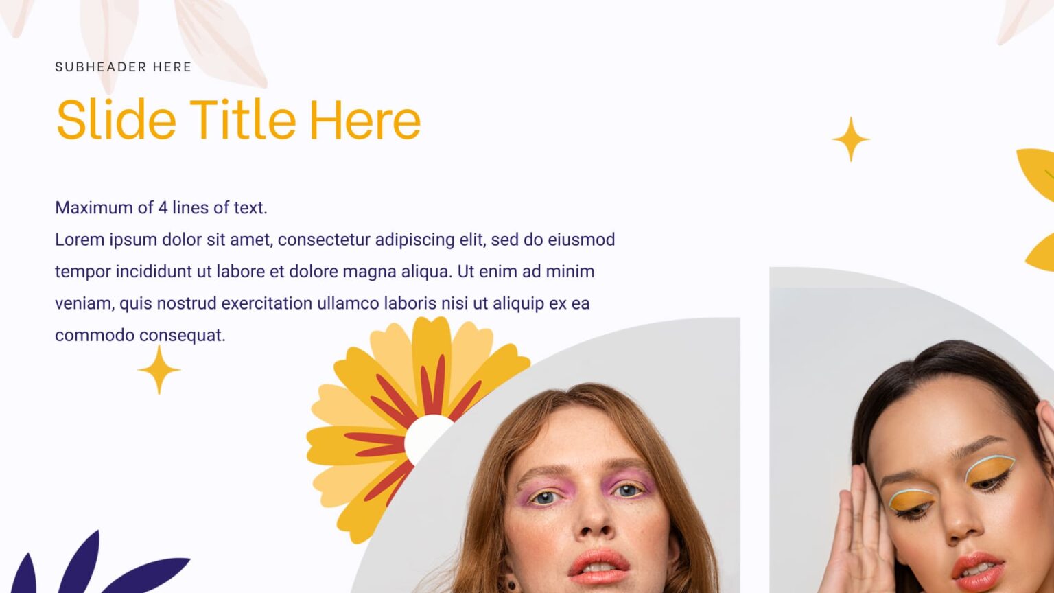 Free Yellow Spring Powerpoint Template – MasterBundles