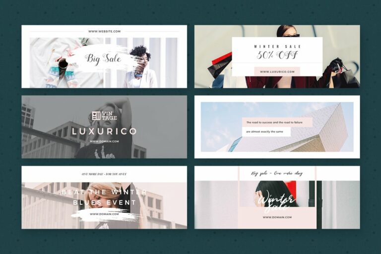 Modern Facebook Cover Pack - Canva – MasterBundles