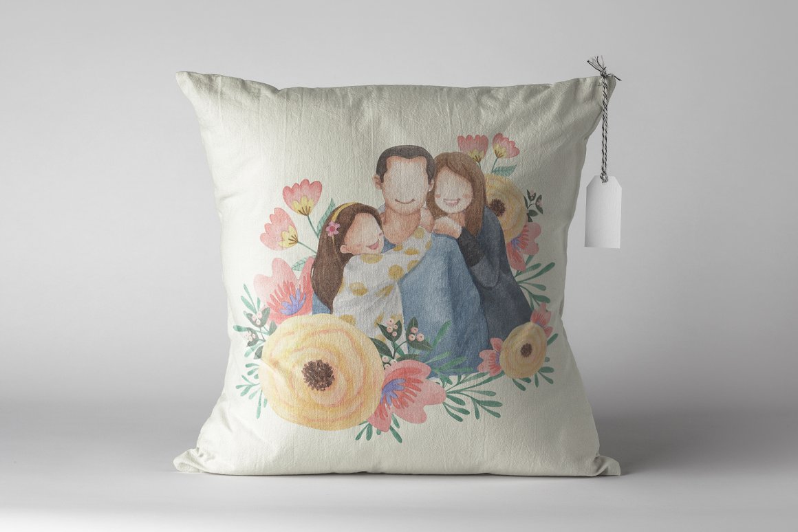 Personalize images of pillows.