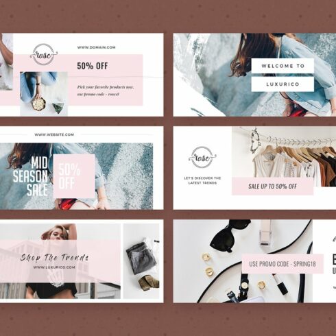 Modern Facebook Cover Pack - Canva | Master Bundles