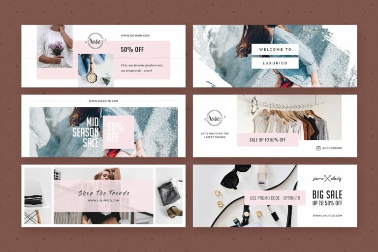 Modern Facebook Cover Pack - Canva – MasterBundles