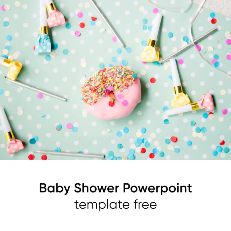 Cute Baby Shower Powerpoint Template Free Master Bundles