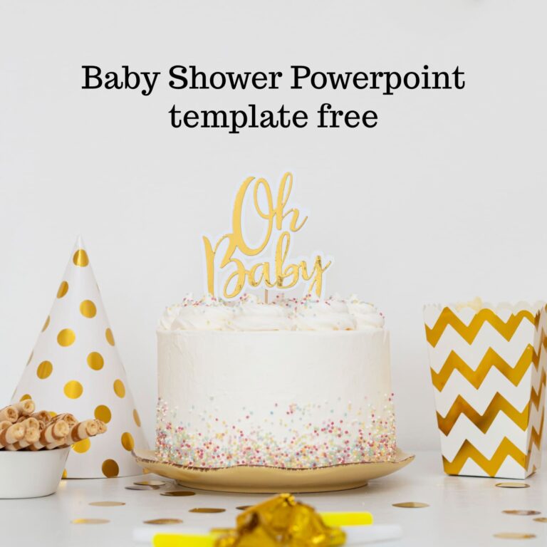 Nice Baby Shower Powerpoint Template Free Master Bundles