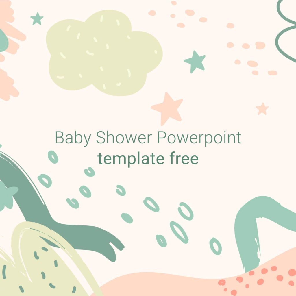 Nice Baby Shower Powerpoint Template Free Master Bundles