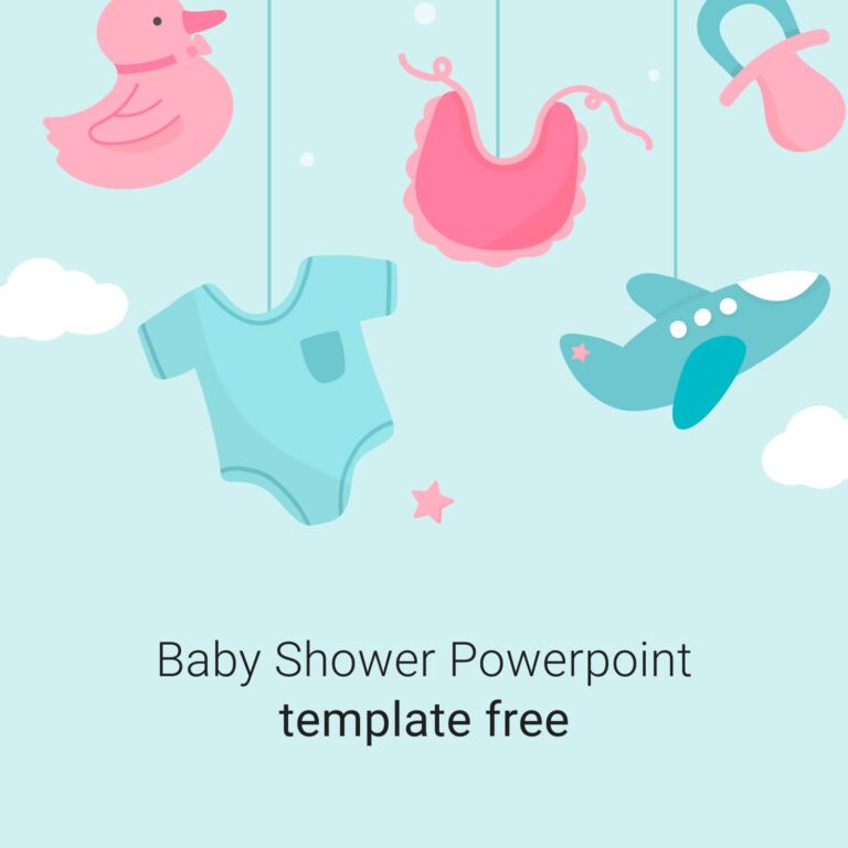 Nice Baby Shower Powerpoint Template Free MasterBundles