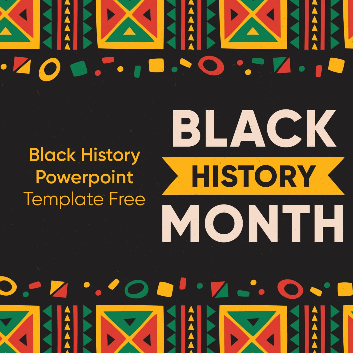 Modern Black History Powerpoint Template Free MasterBundles