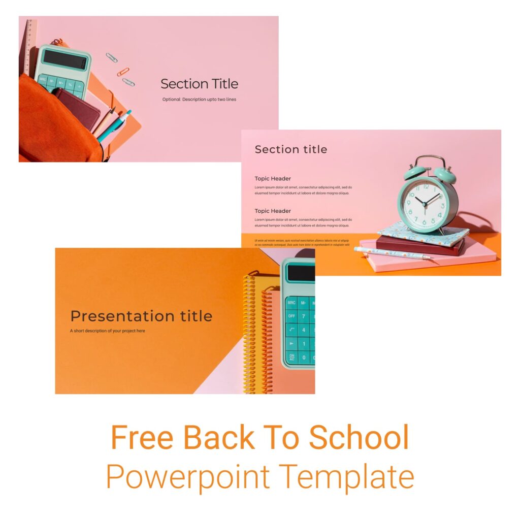 Free Orange Back To School Powerpoint Template – MasterBundles