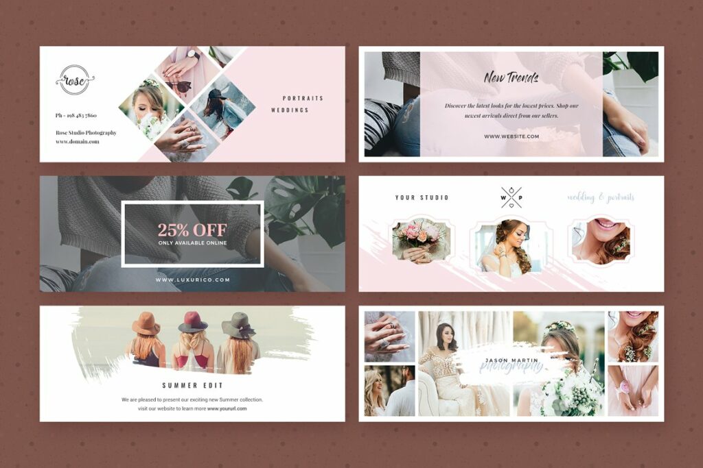 Modern Facebook Cover Pack - Canva – MasterBundles