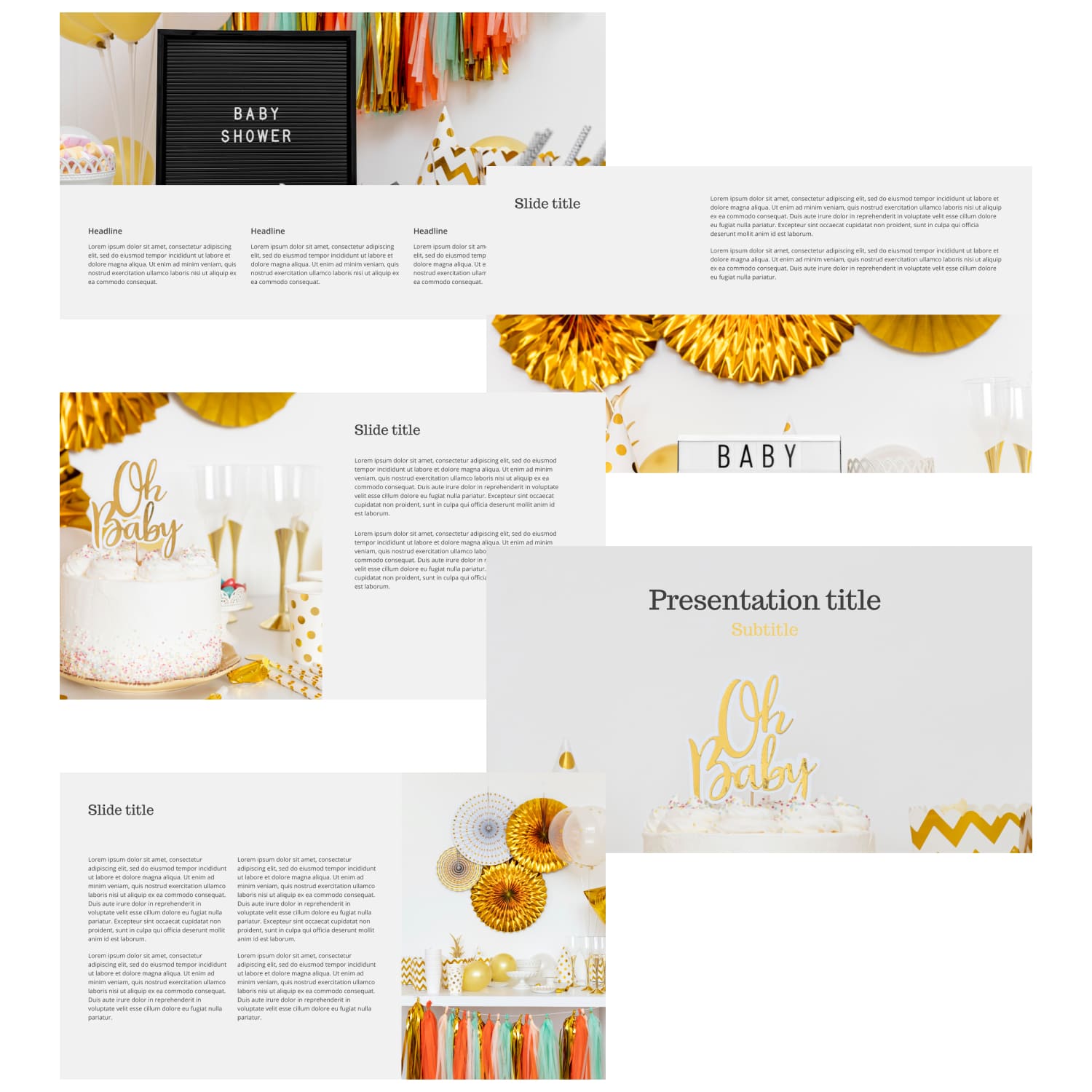 Images with Baby Shower Powerpoint Template Free.