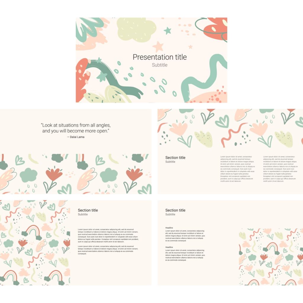 Cute Baby Shower Powerpoint Template Free – MasterBundles