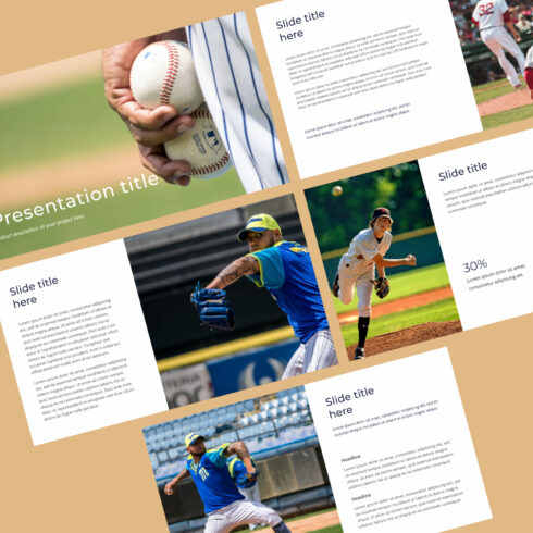 Free Baseball Powerpoint Template Light Style – MasterBundles