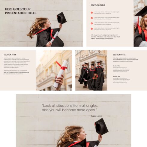 Stylish Graduation Powerpoint Template Free – MasterBundles