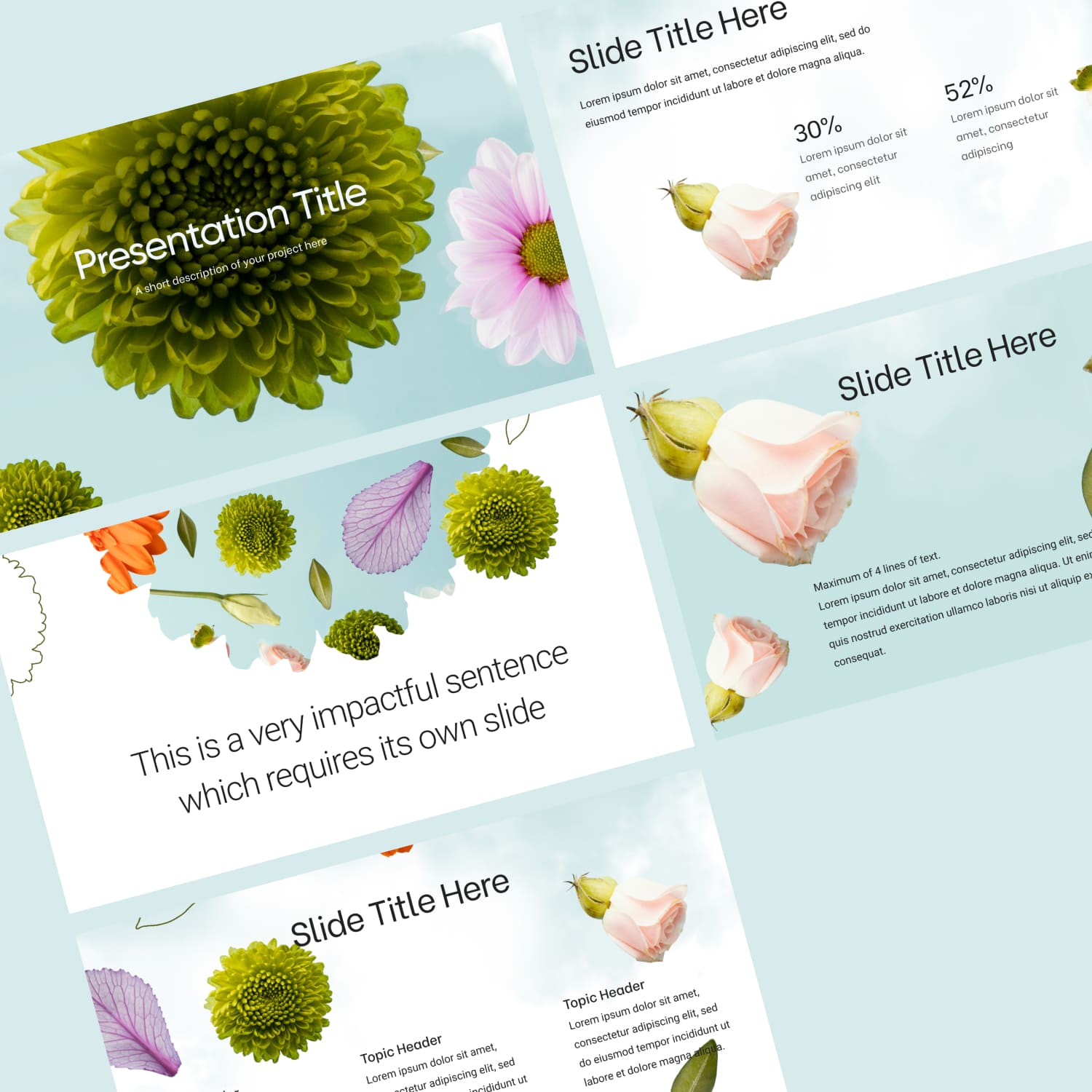 Preview Green Spring Powerpoint Template Free Cover.