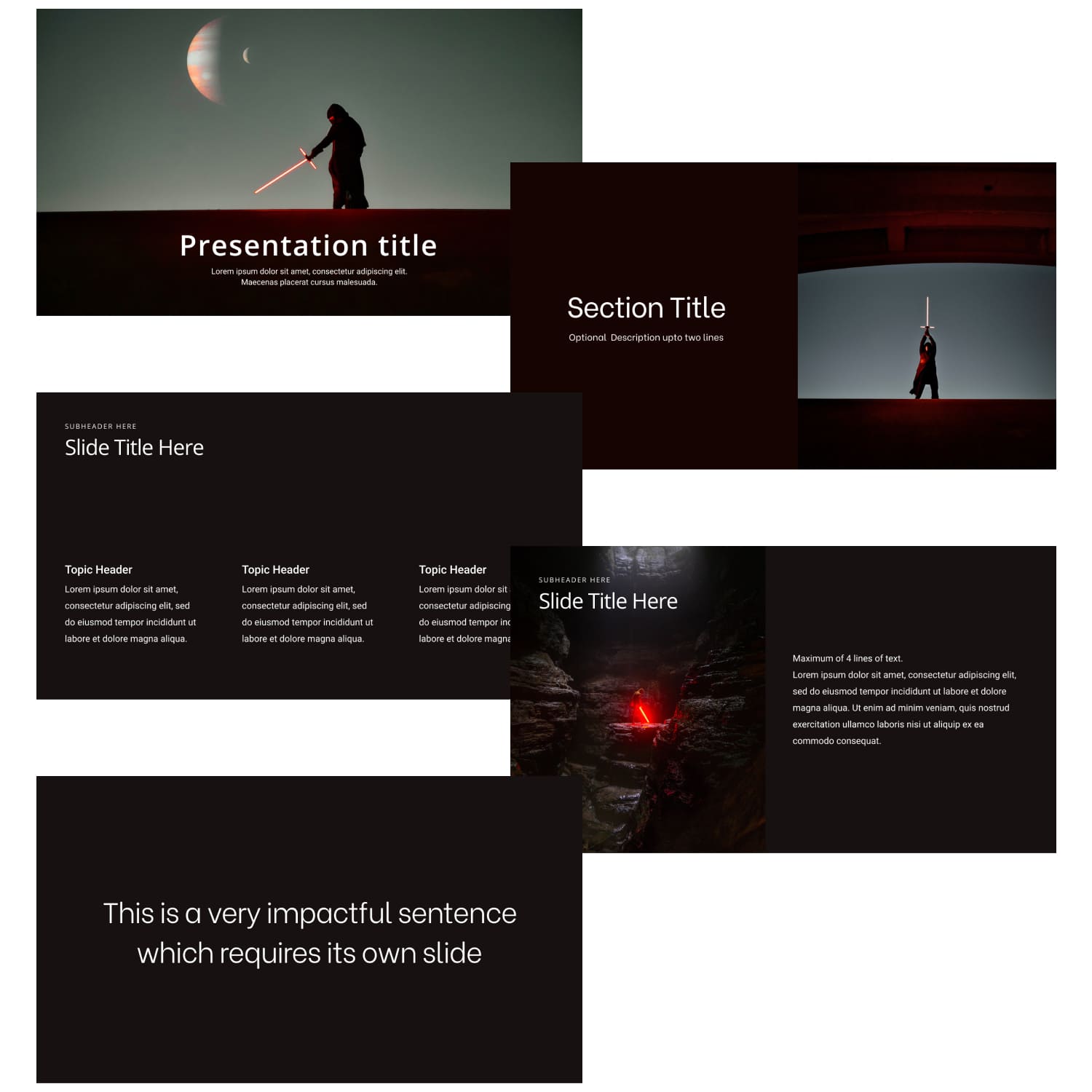 Images with Star Wars Powerpoint Template.