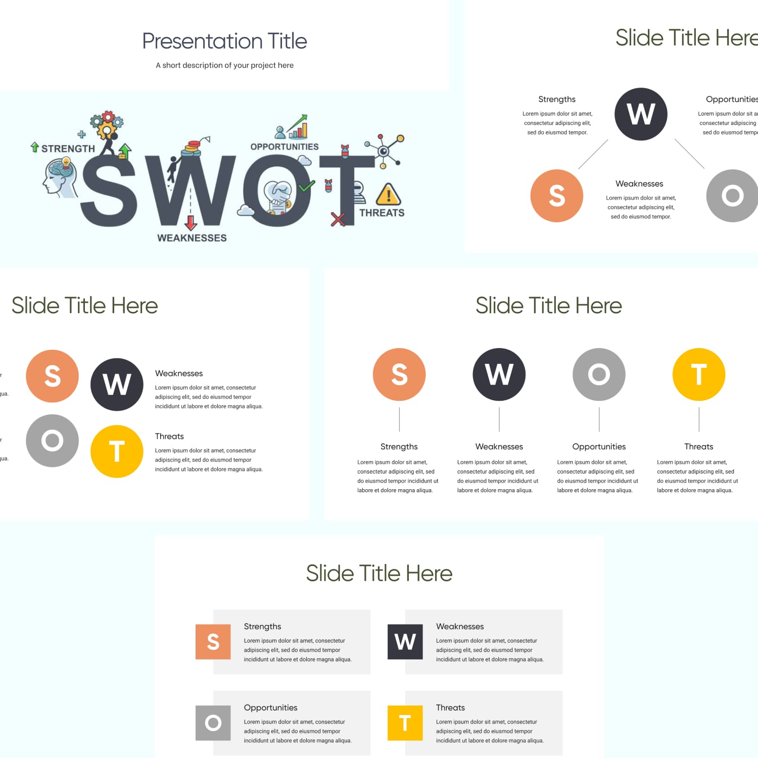 1500 2 SWOT Analysis Template Powerpoint Free.