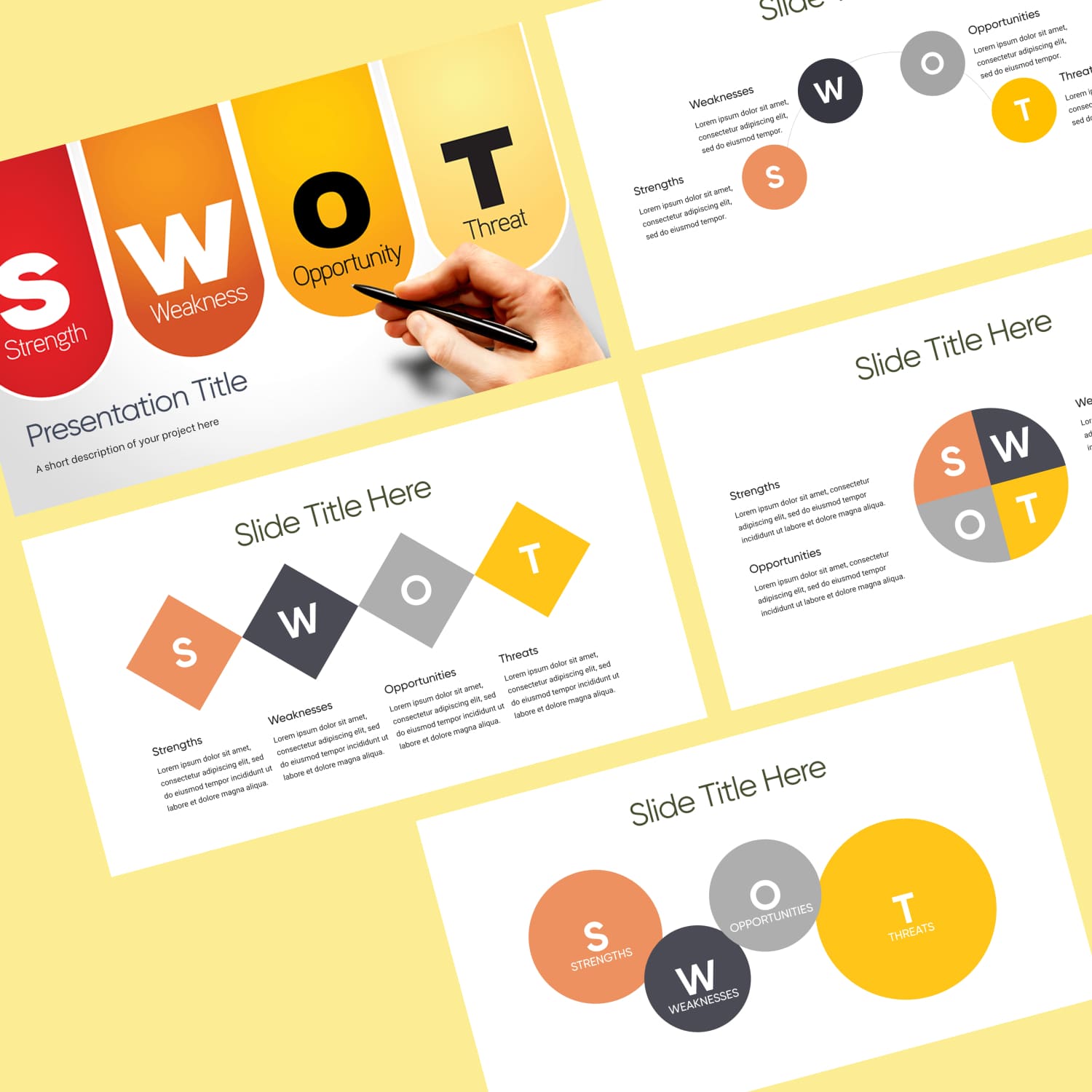 Preview SWOT Analysis Template Powerpoint.