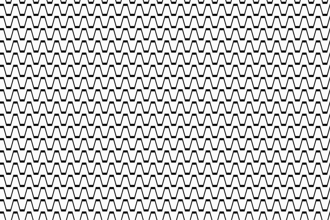 Texture of zigzag waves with cut peaks.