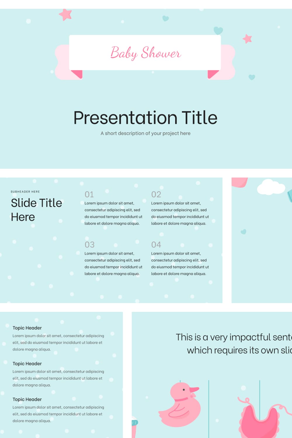 Pinterest of Baby Shower Powerpoint Template Free.