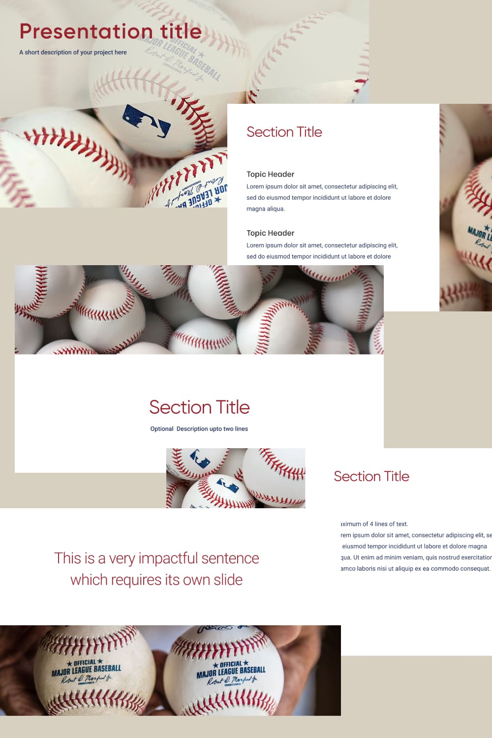 Pinterest Free Baseball Powerpoint Template.