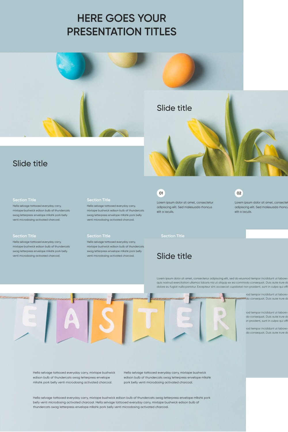 Pinterest Free Easter Powerpoint Template.