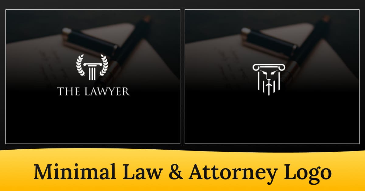 30 minimal law attorney logo design.
