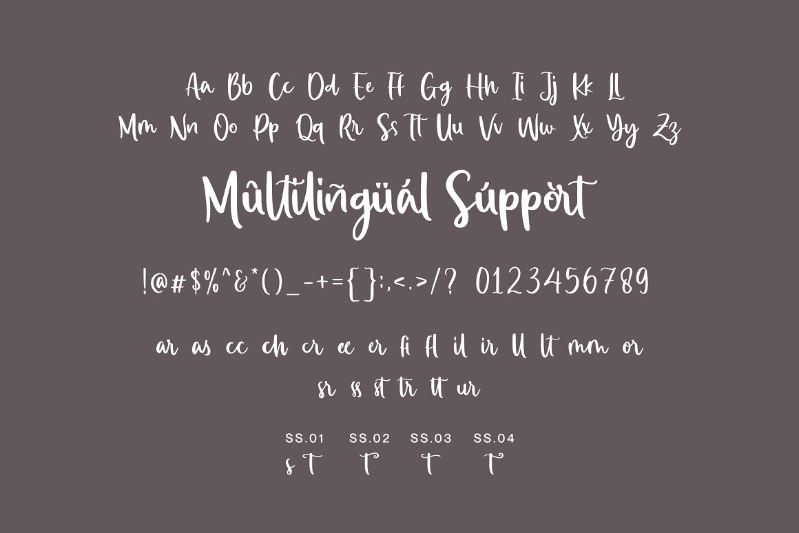 A font that interestingly emphasizes your personality.