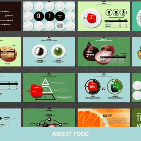 About Food - Presentation Template Preview.