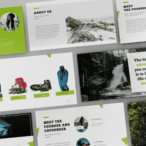 Adventure Shop - Powerpoint Template Cover Image.