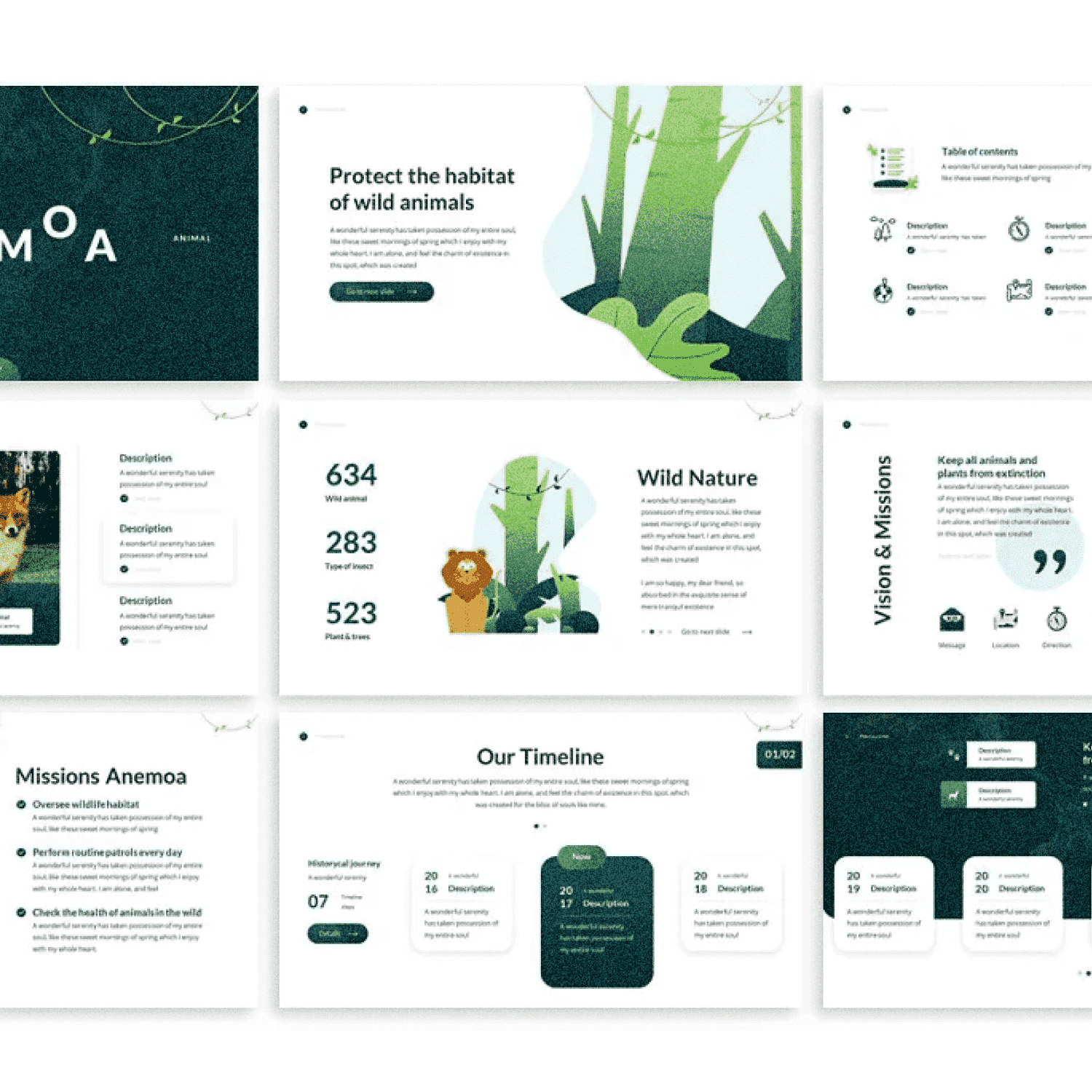 Anemoa - Nature Keynote Template Cover Image.