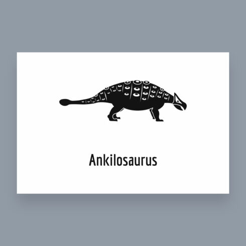Ankilosaurus Icon Simple Style