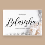 belarisha luxurious and elegant handwritten font cover image.