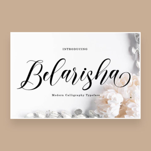 belarisha luxurious and elegant handwritten font cover image.