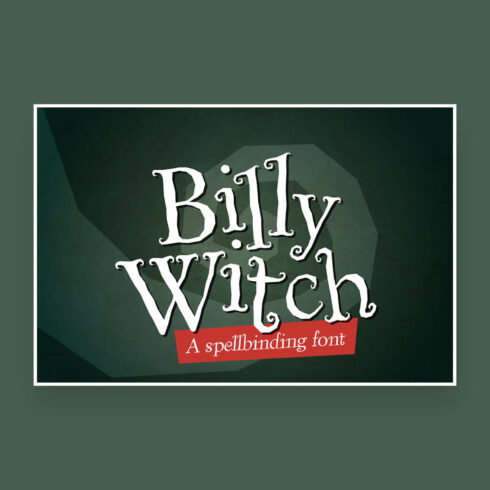 billy witch spellbinding swirly serif font cover image.