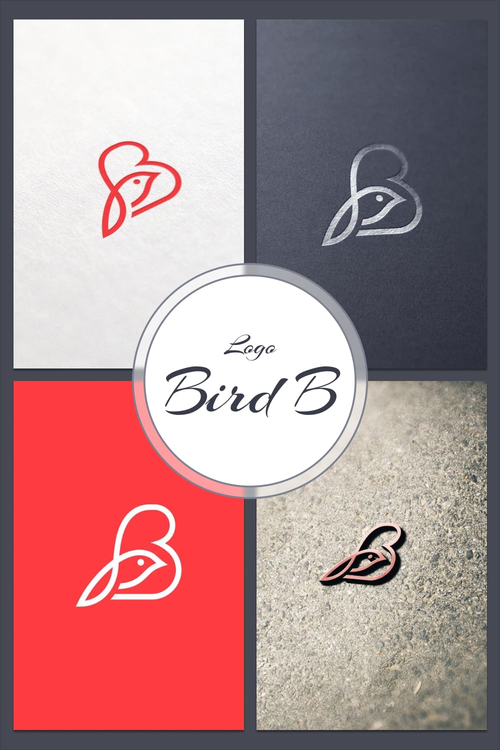 bird b logo design.