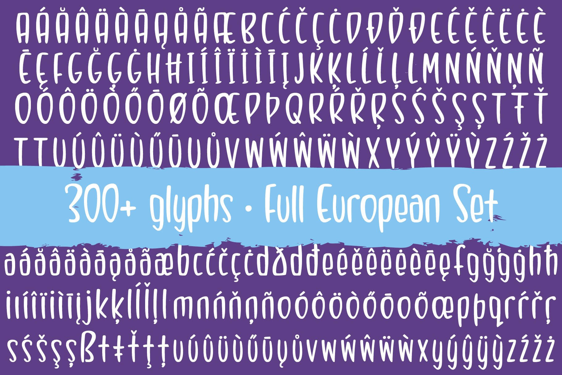 bombleberry playful and tasty handwritten font all multilingual symbols example.