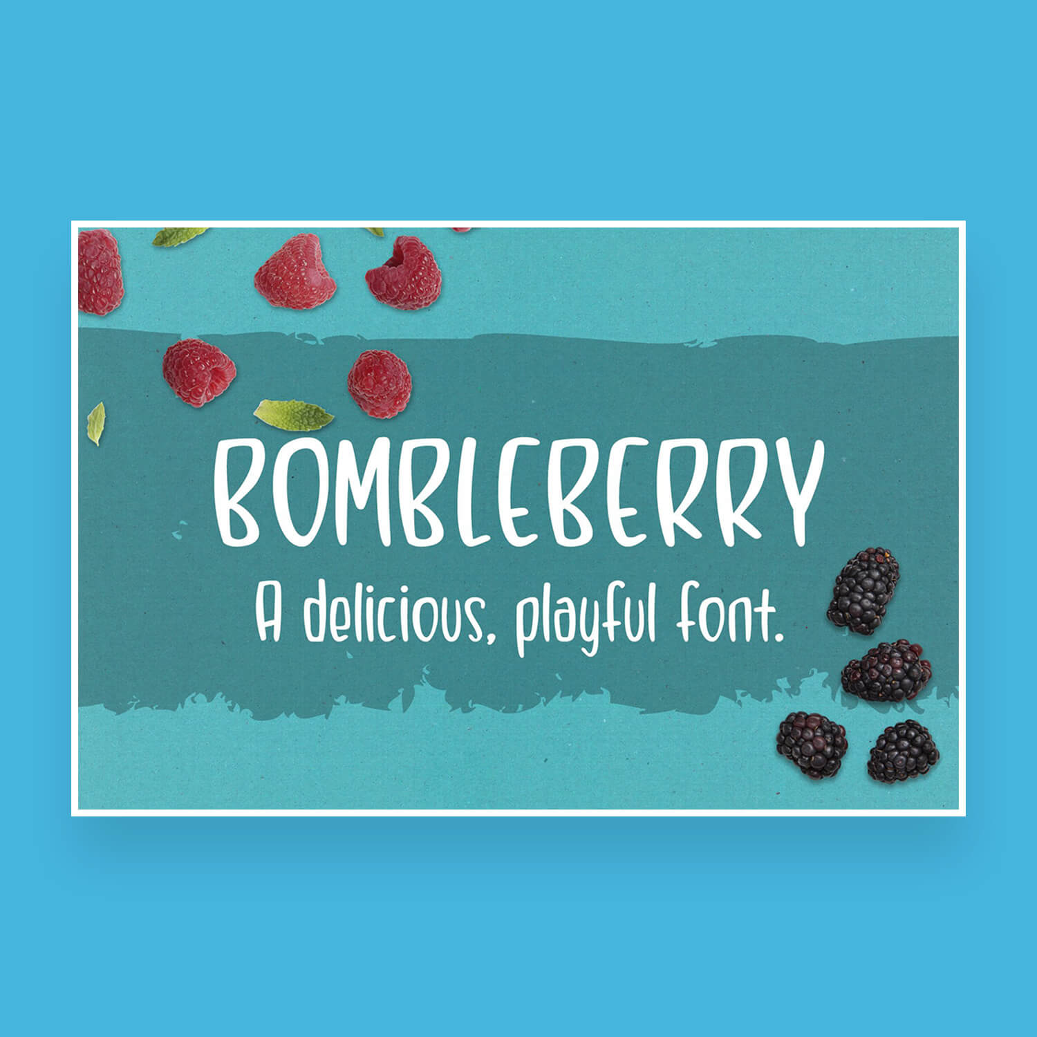 bombleberry playful and tasty handwritten font preview image.