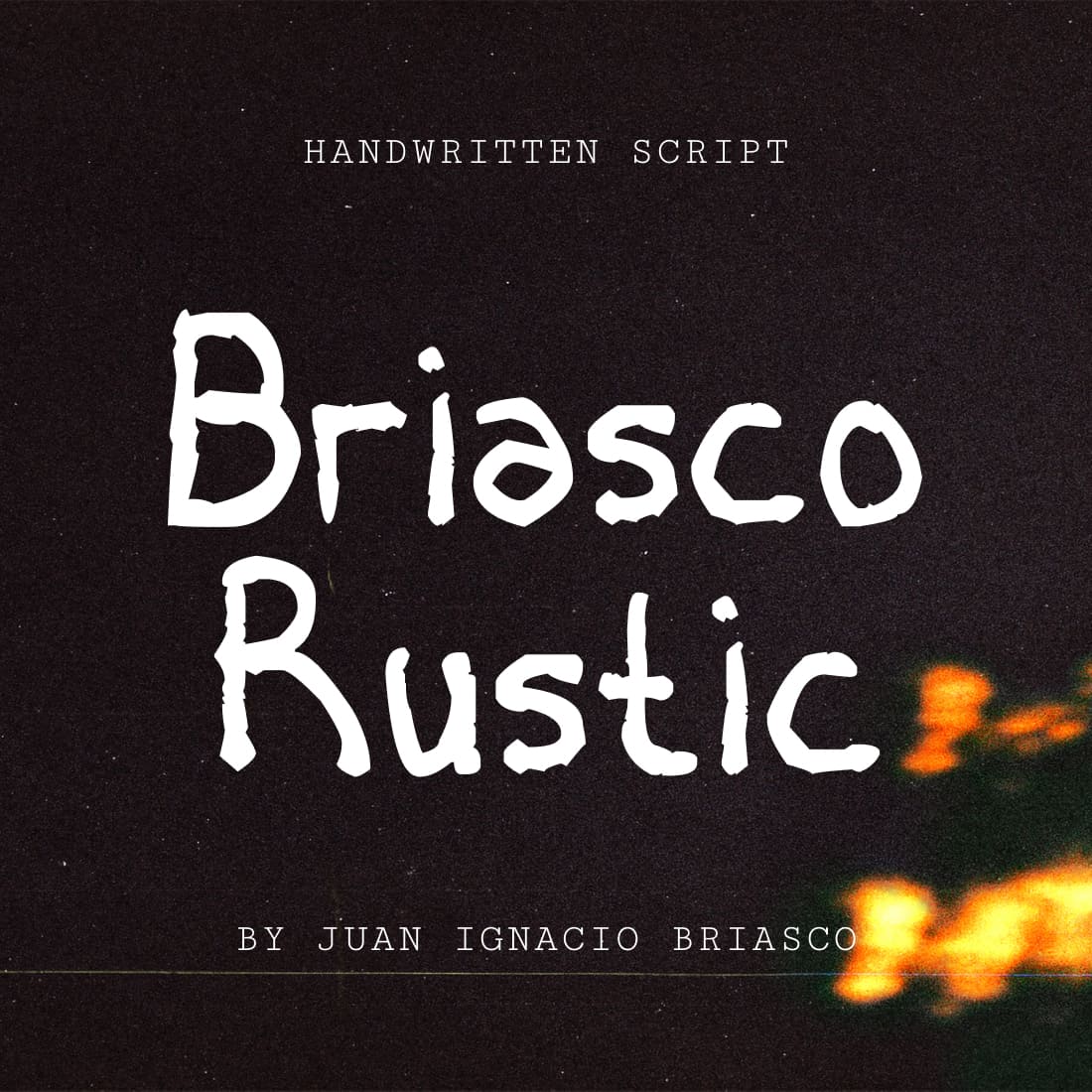 briasco rustic free font main cover