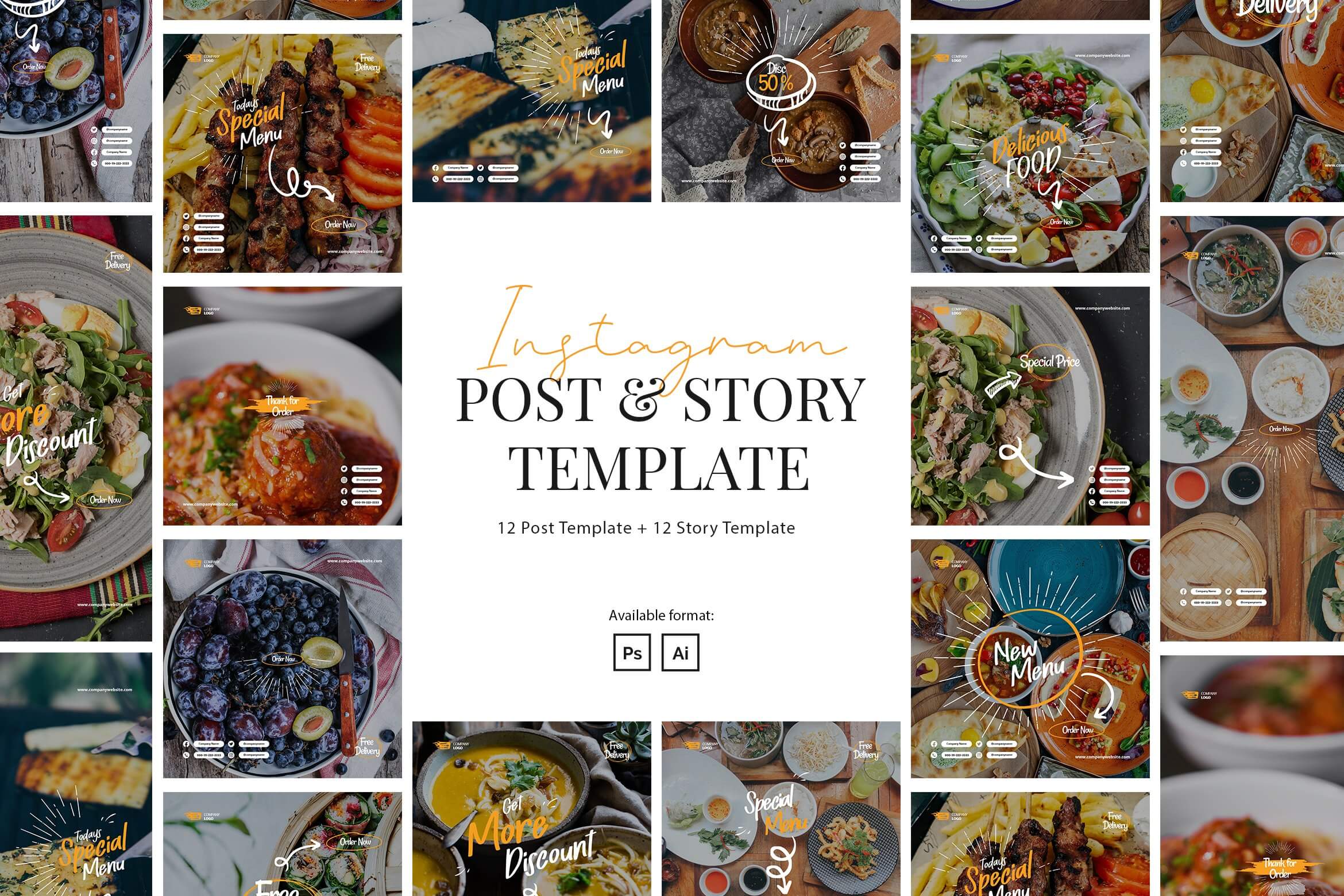 bundle restaurant food instagram awesome food theme example.